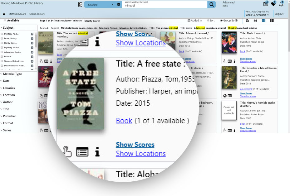 Search results – Gallery Display